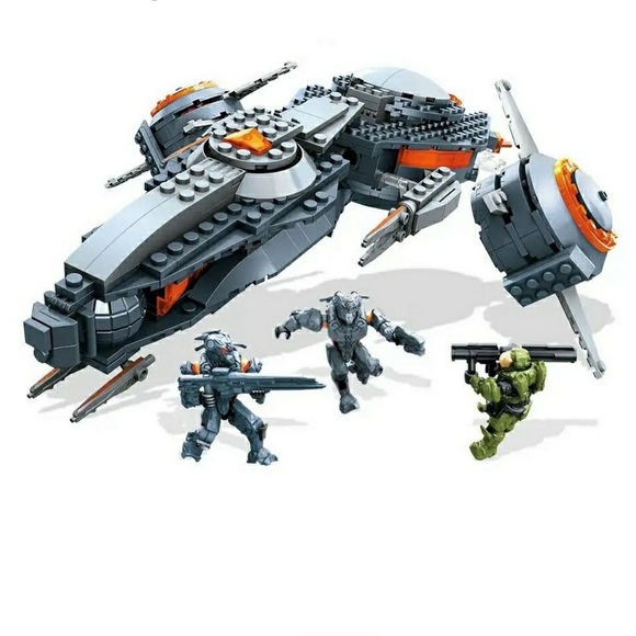 Mega Bloks Halo 5 Phaeton Gunship Building Set With 3 Figures+Weapons #38136 NIB - Picture 9 of 9